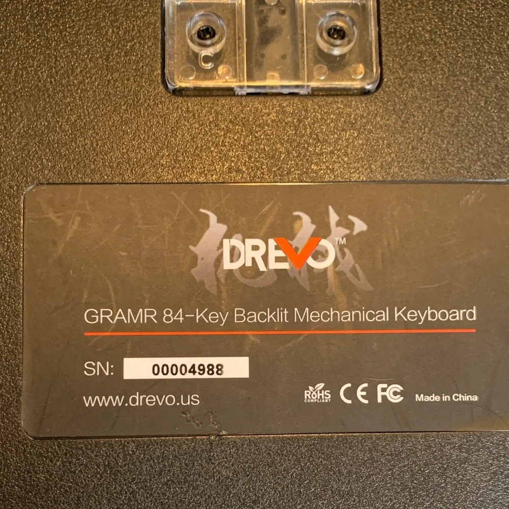 Compact Black Wired Keyboard